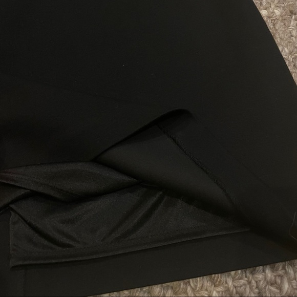 Laundry By Shelli Segal Black Leather Peplum Dress - Picture 7 of 8